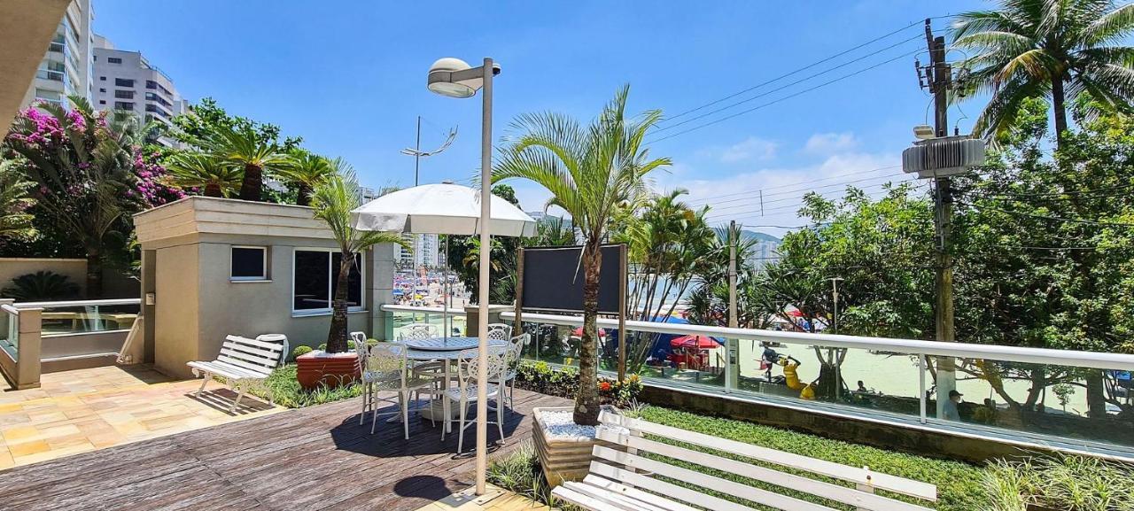 Apto Com Garagem E Lavanderia Em Frente A Praia Guarujá Eksteriør billede